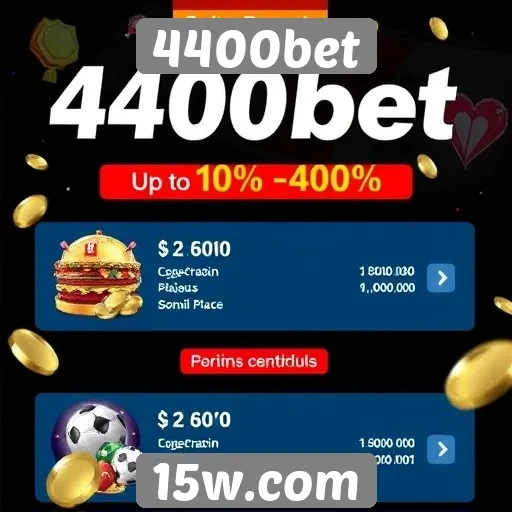 Ofertas promocionais no 4400bet